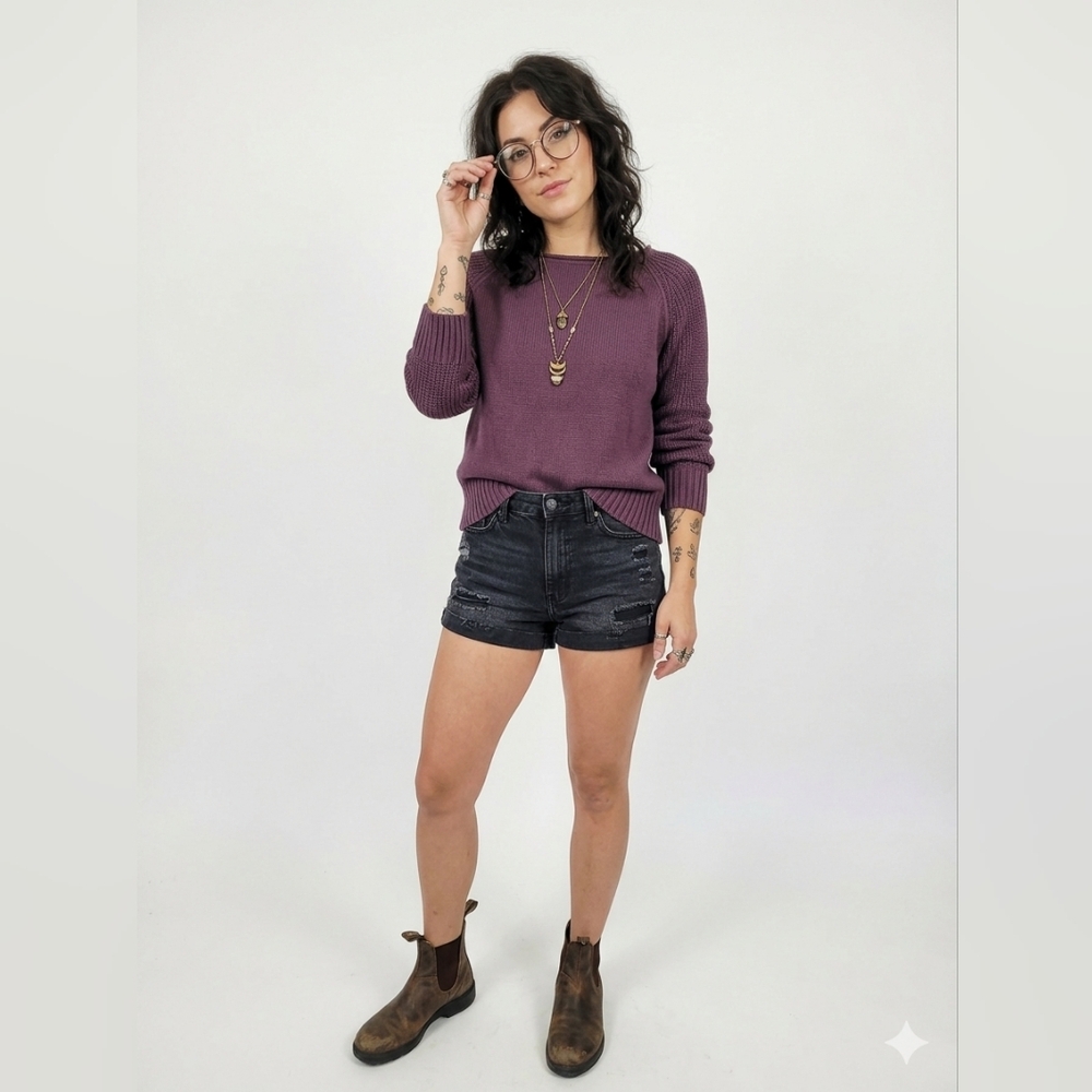 Aerie Oversized 100% Cotton Knit Sweater